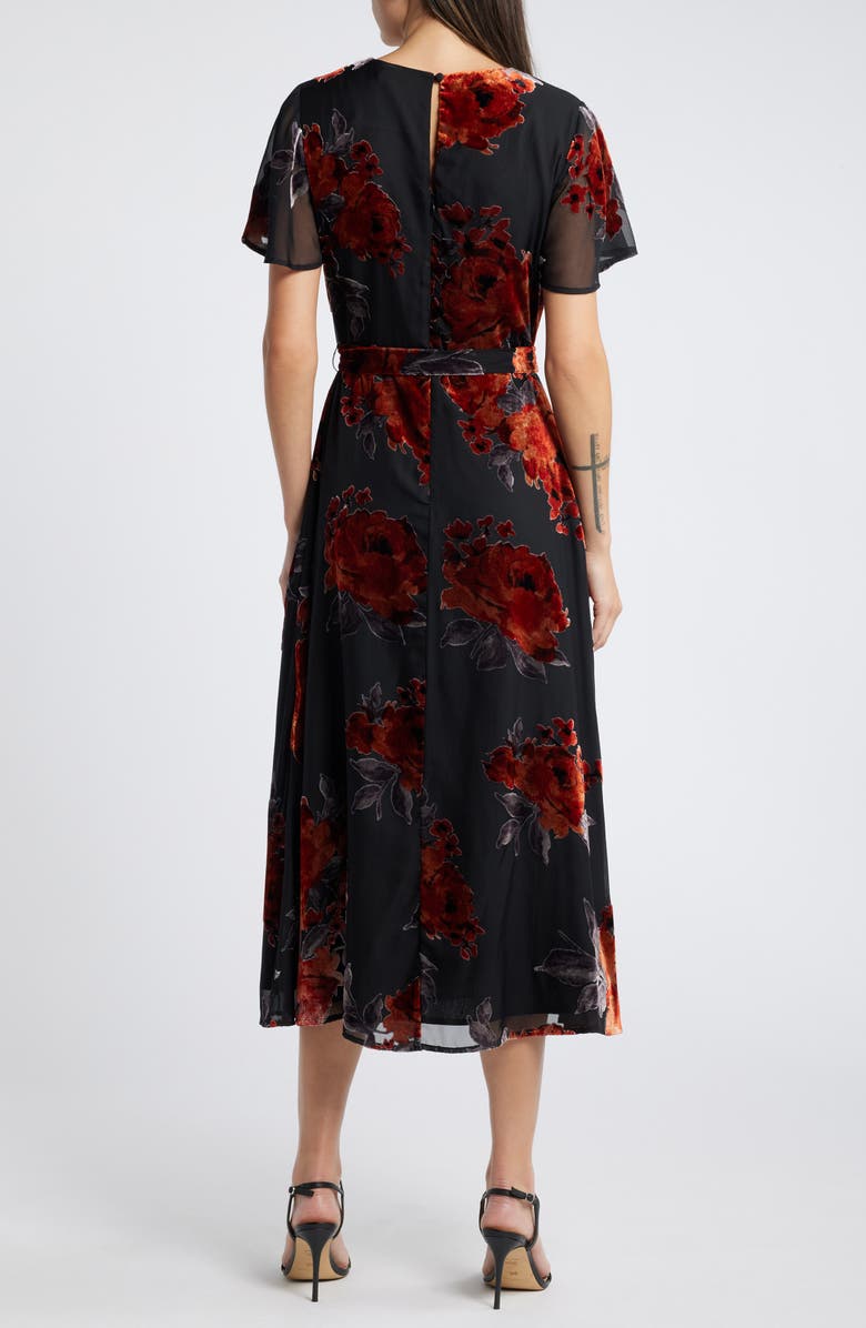 Lulus Sweetest Impression Faux Wrap Midi Dress, Alternate, color,