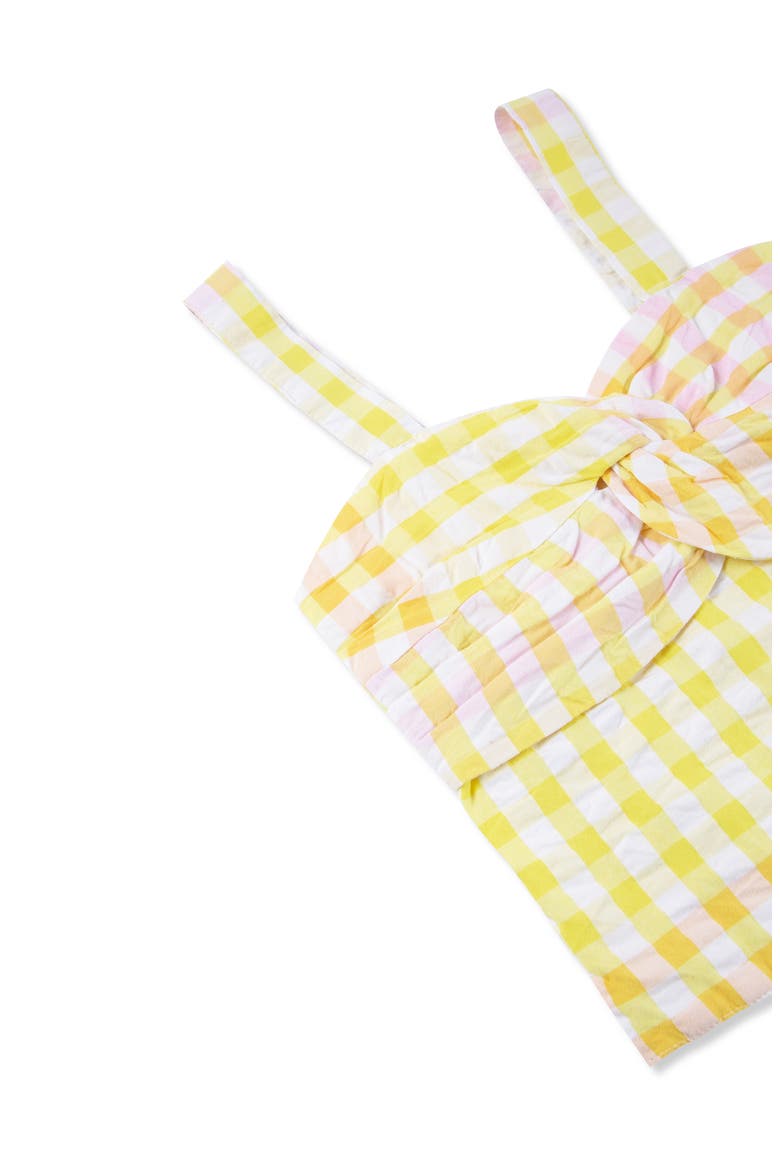 Kids' Gingham Tank Top & Flare Pants Set, Alternate, color, PLAID