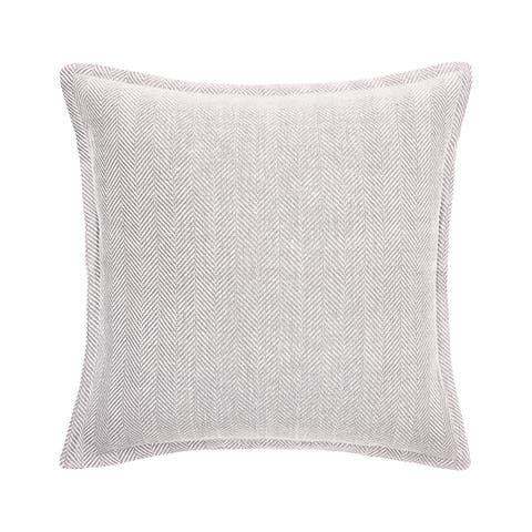 Torin Pearl Grey Cotton Euro Sham 26" x 26"