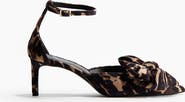 H&M Bow-detail Velour Court Shoes