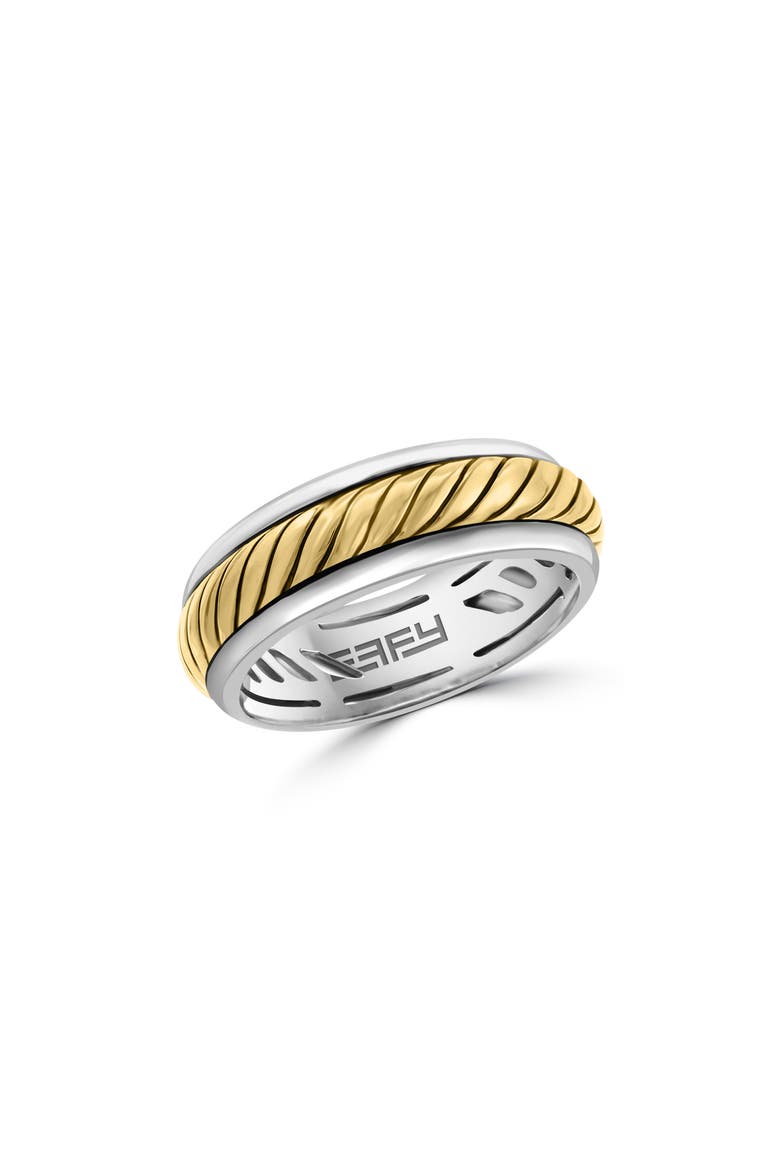 Men's Sterling Silver Ring, Main, color, YELLOW