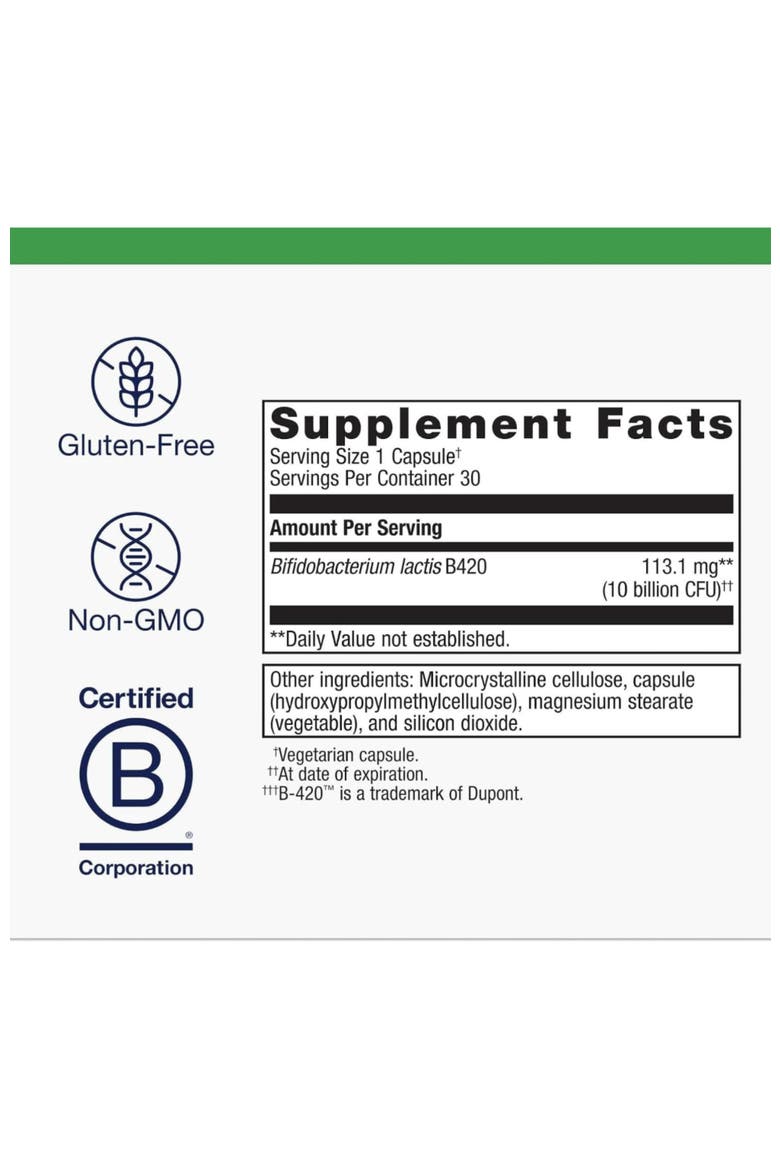 UltraFlora Control Probiotic Supplement Shelf-Stable Formula 30 Servings, Alternate, color, None