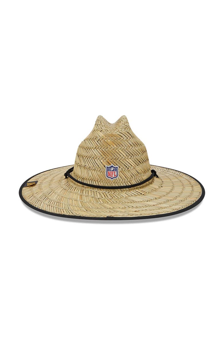 New Era Men's New Era Natural Pittsburgh Steelers NFL Training Camp Official Straw Lifeguard Hat, Alternate, color, Natural