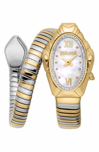 Just Cavalli Snake Bracelet Strap Watch, 25mm x 39mm