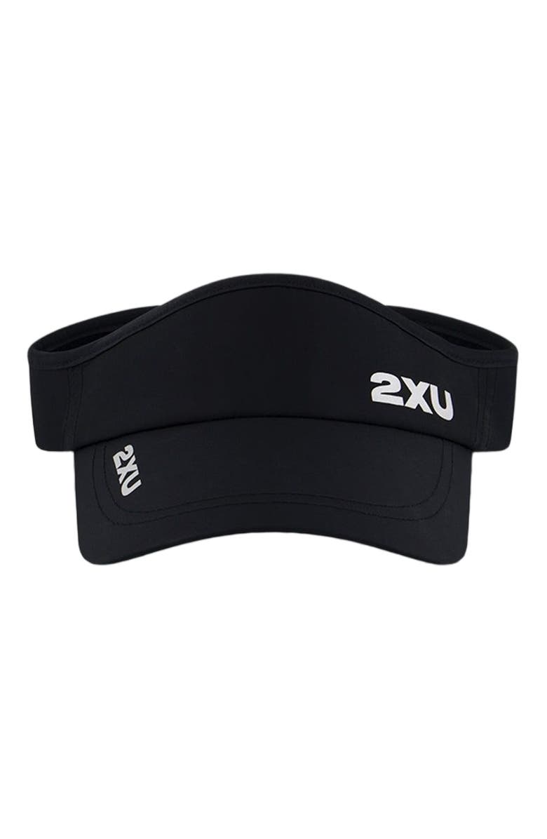 2XU Run Visor, Alternate, color, Black/Black