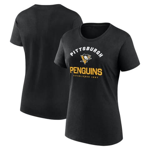 Women's Logo Athletic Black Pittsburgh Penguins Unrivaled T-Shirt
