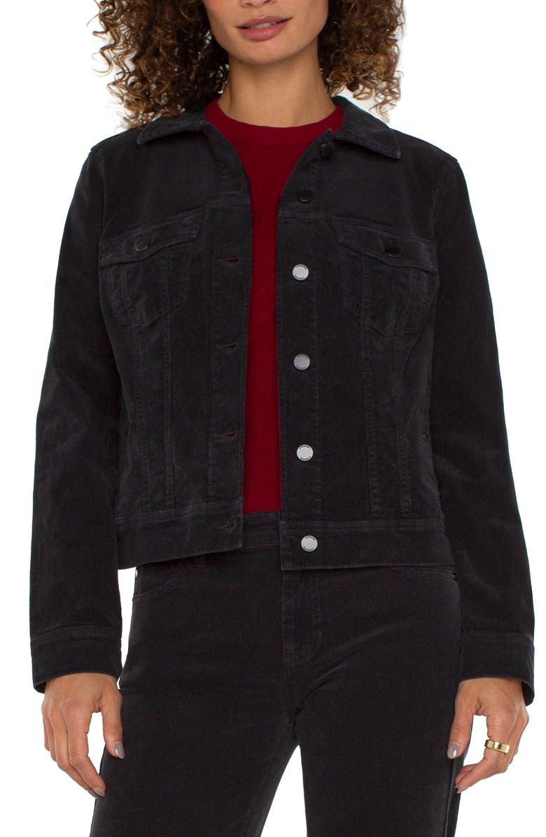 Liverpool Los Angeles Corduroy Trucker Jacket, Main, color, 