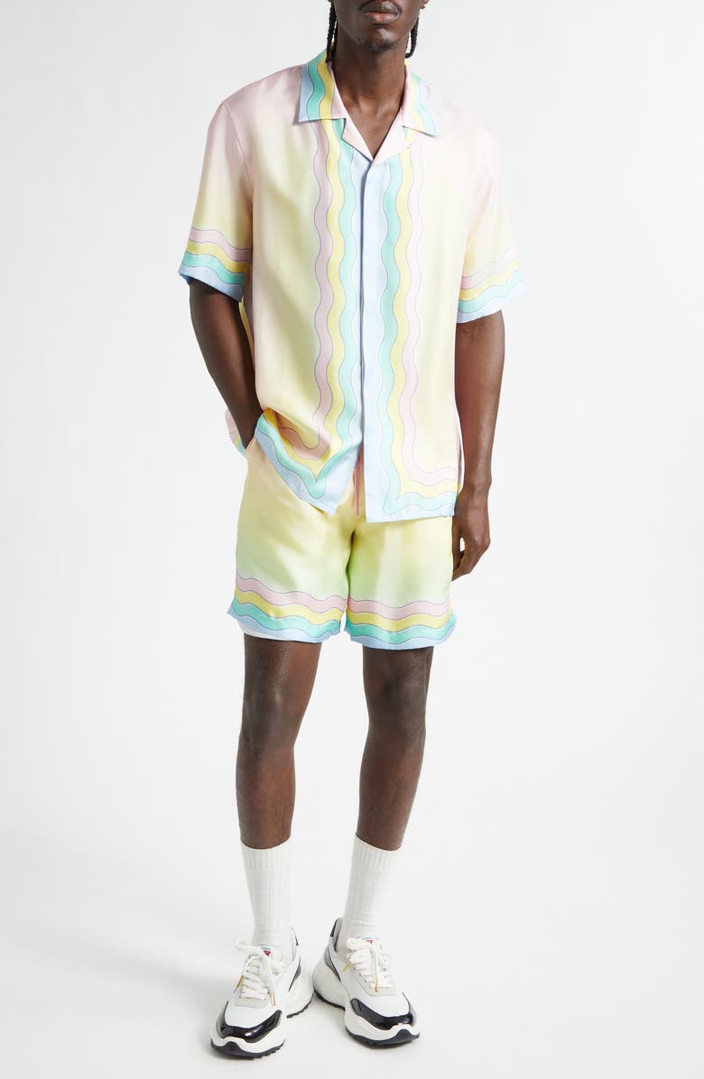 Casablanca For the Love of Dance Silk Shorts, Alternate, color, For The Love Of Dance