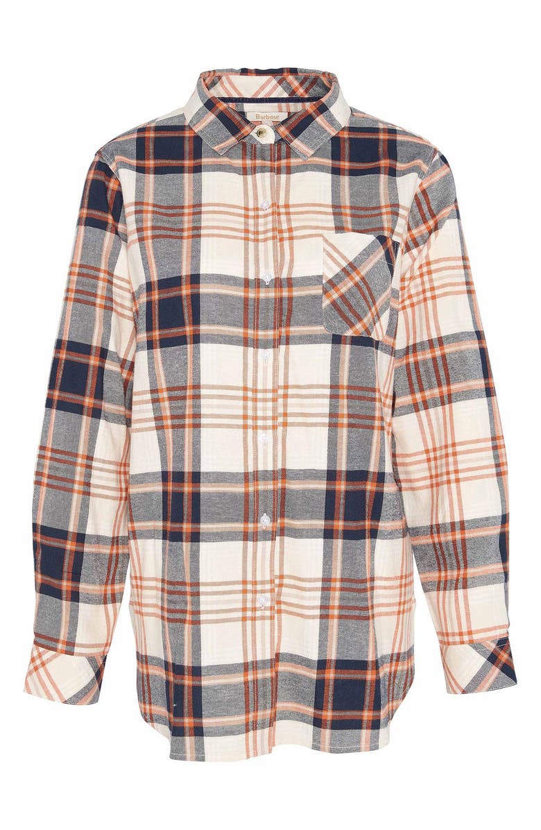 Barbour Pendula Check Cotton Button-Up Shirt, Alternate, color, 