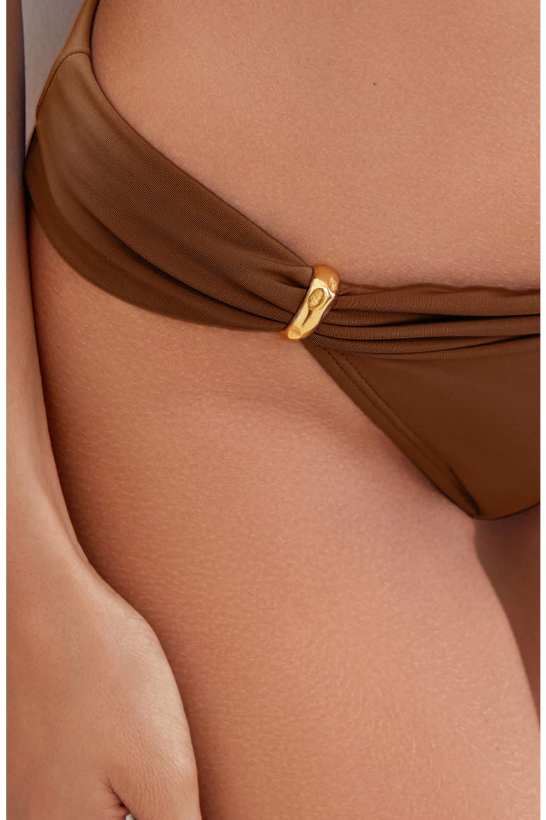 Bia Tube Bikini Bottoms, Alternate, color, BROWN