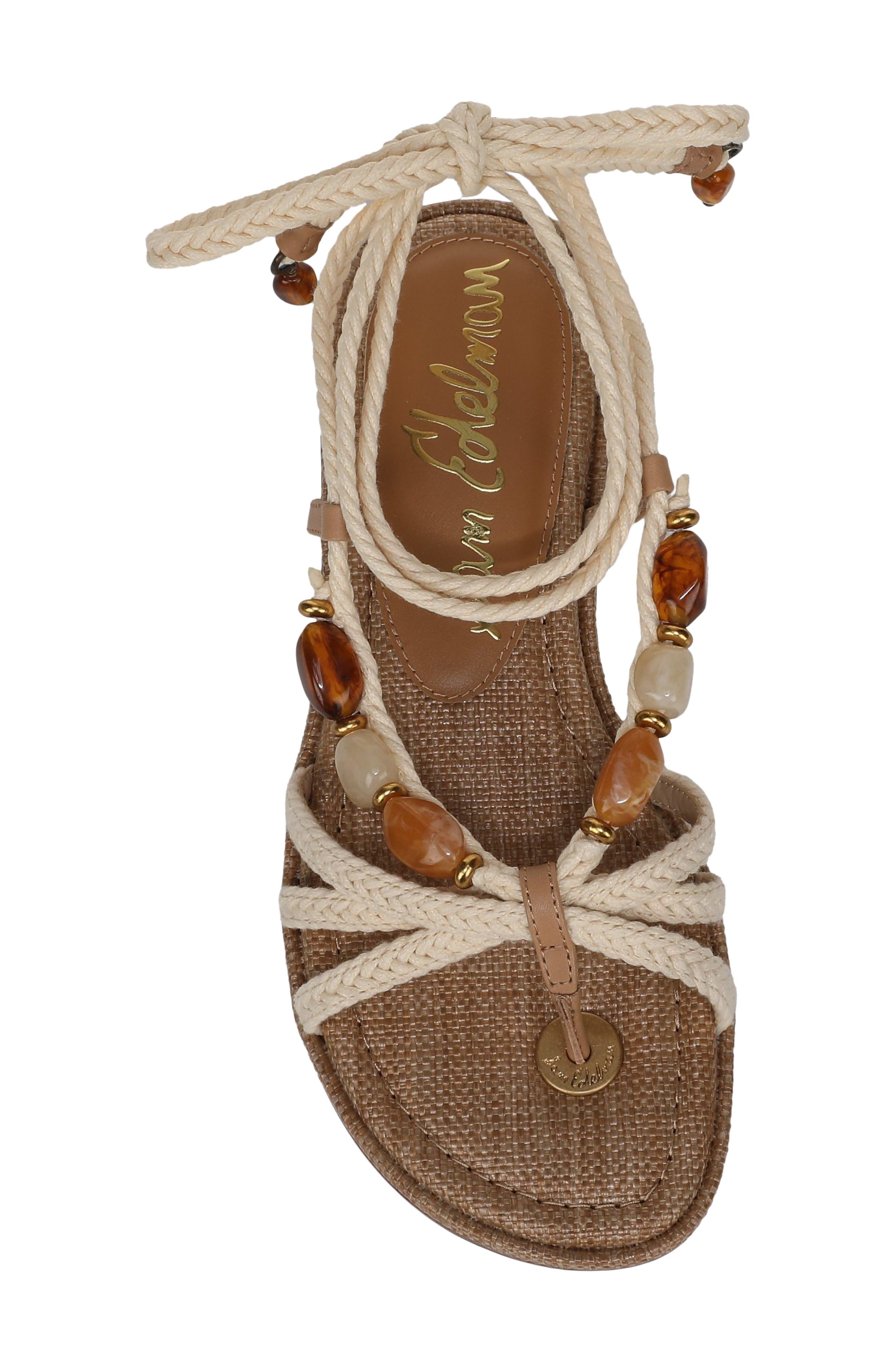 Sam Edelman Rori Ankle Wrap Sandal, Alternate, color, Natural Sand