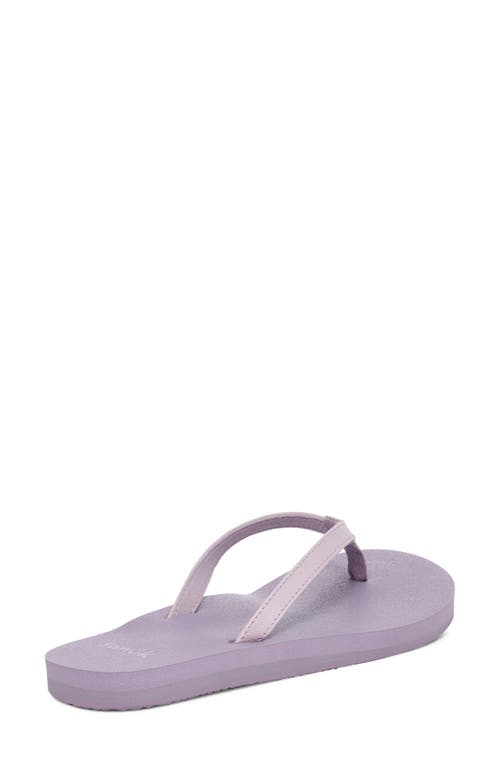 Sanuk Yoga Joy Ii Flip Flop In Purple