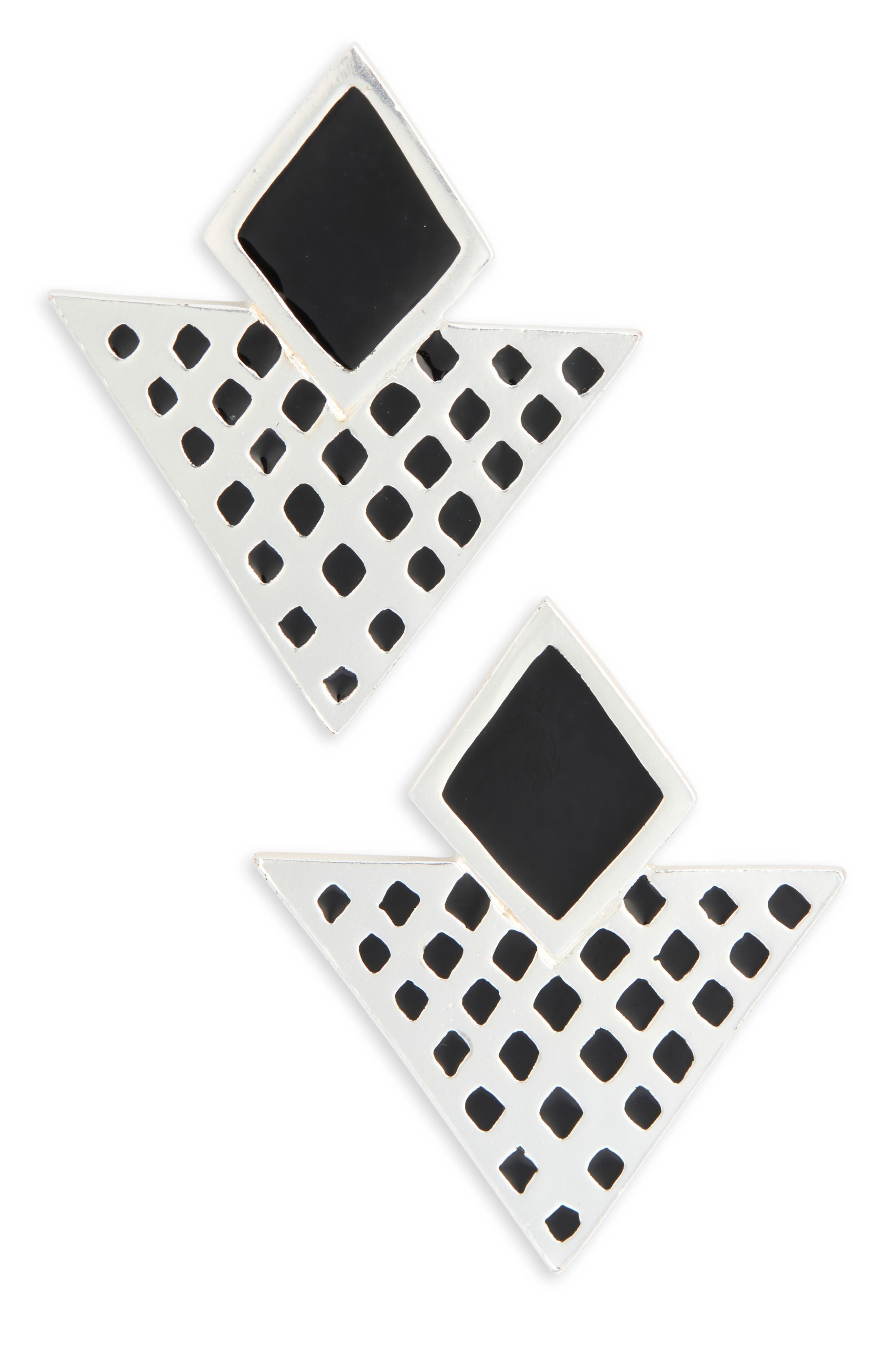 Karine Sultan Cosmic Shield Earrings