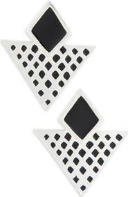 Karine Sultan Cosmic Shield Earrings