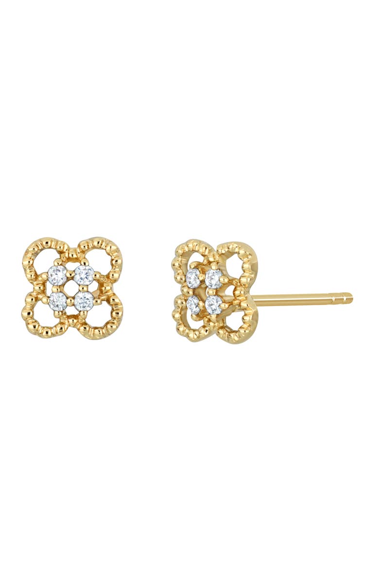 Bony Levy Mykonos Flower Stud Earrings, Main, color, 18K Yellow Gold