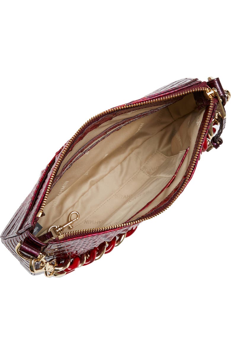 Brahmin Mod Shayna Croc Embossed Leather Crossbody Bag, Alternate, color,