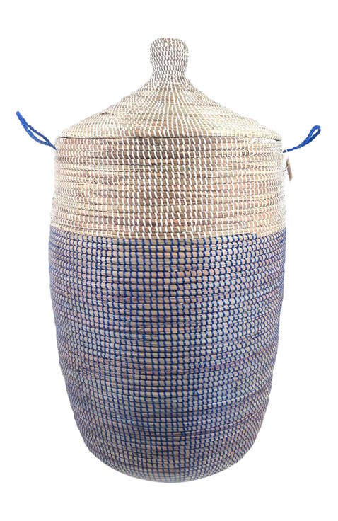 Dou Lid Storage Basket Two-Tone