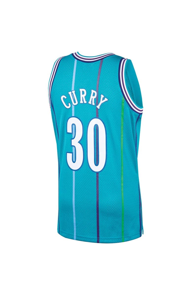 Mitchell & Ness Men's Mitchell & Ness Dell Curry Teal Charlotte Hornets Hardwood Classics Swingman Jersey, Alternate, color, 