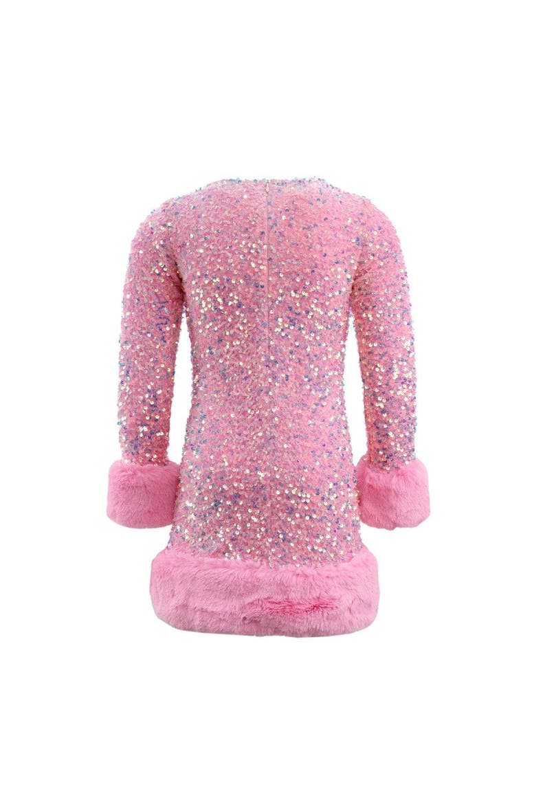 Sabrina Shimmer Dress, Alternate, color, Pink