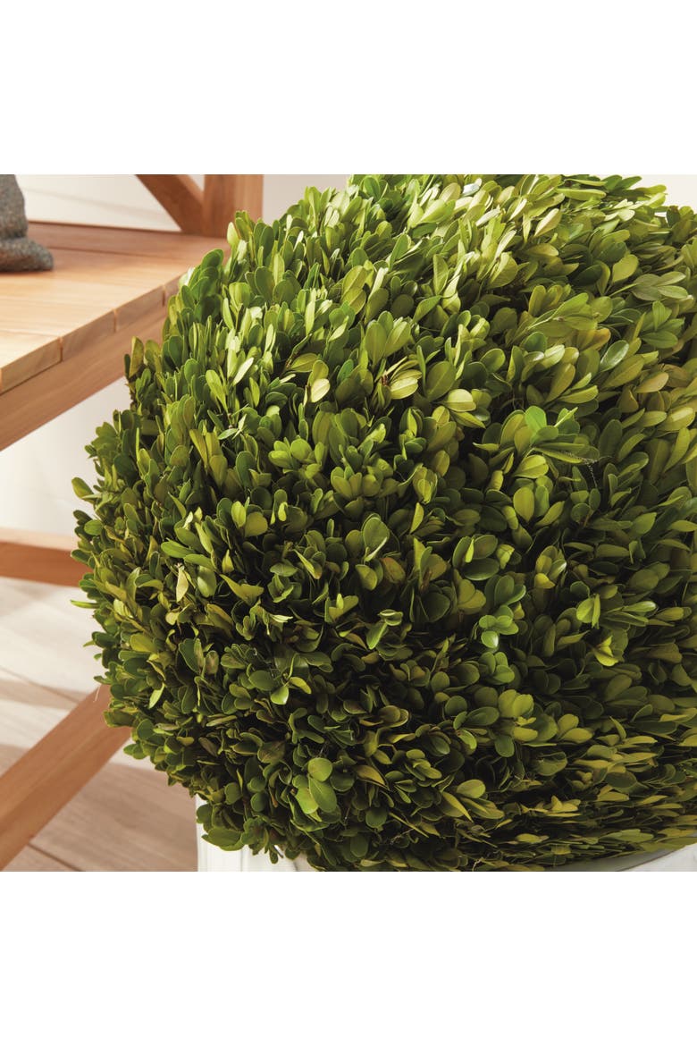 Boxwood Ball Faux (Fake) 16", Alternate, color, Green