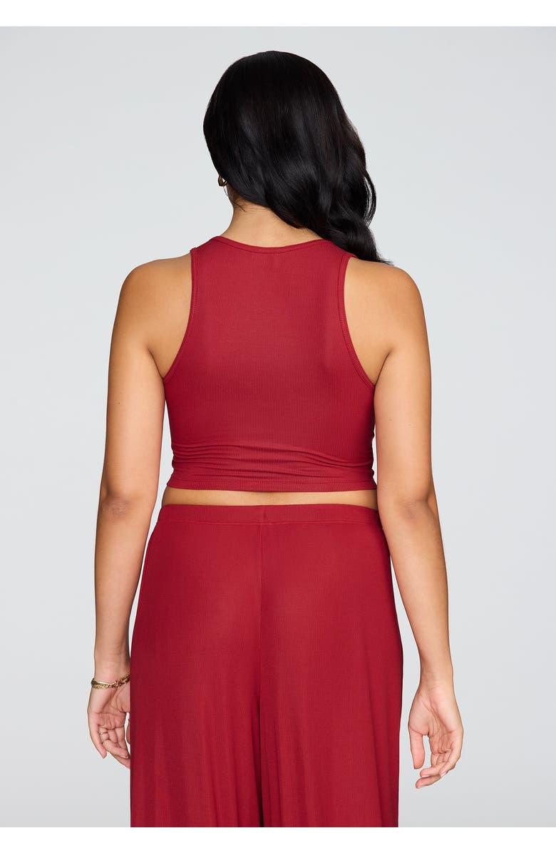 CUUP The Scoop Neck Tank, Alternate, color, Scarlet