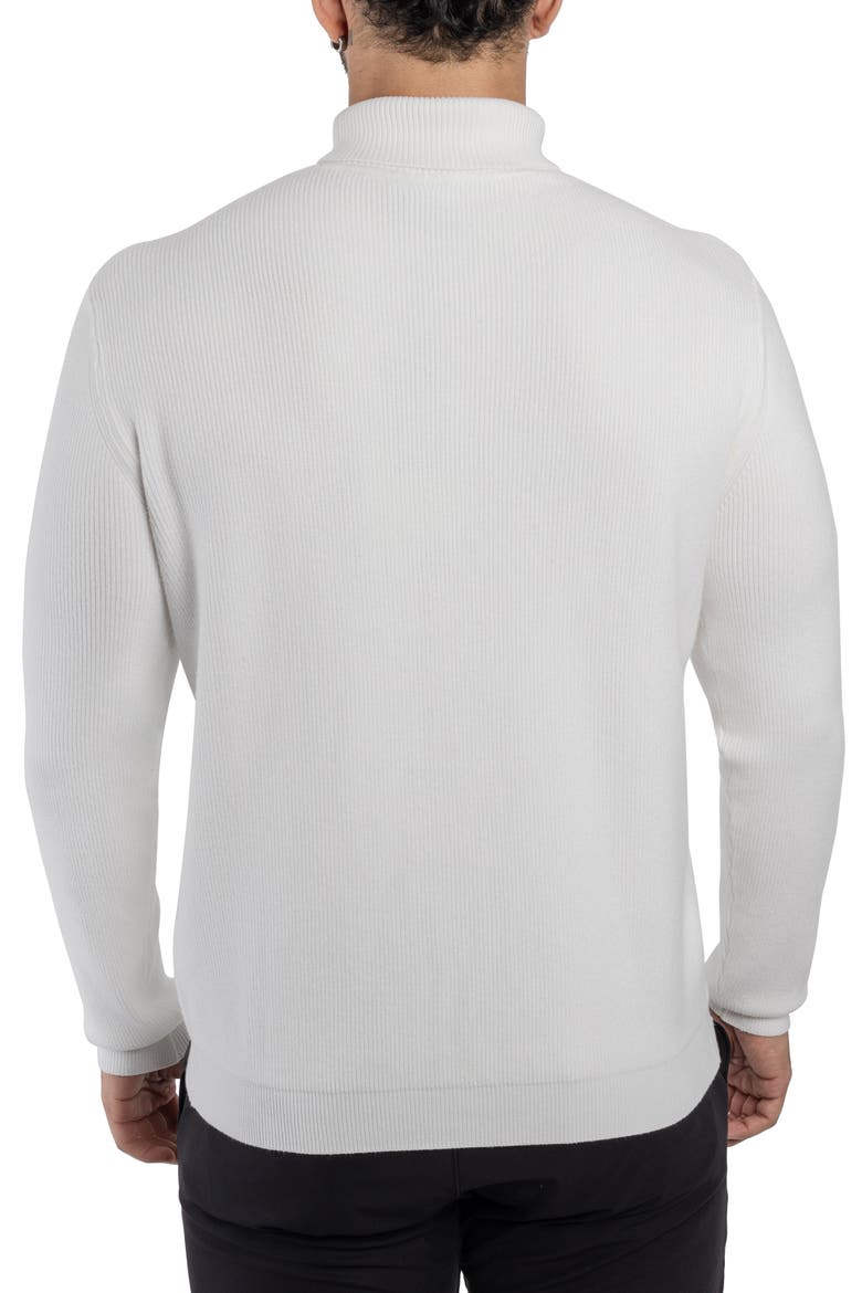 Ribbed Turtleneck Sweater, Alternate, color, OFF WHITE