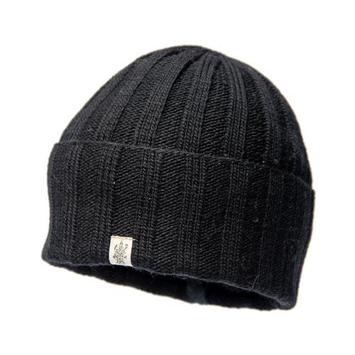 Nirvana Designs Ribbed Beanie In Black