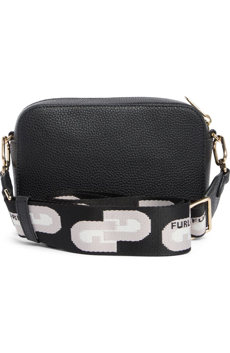 Furla Gardenia Mini Camera Case Crossbody Bag, Alternate, color, Nero+Toni Ghiaccio