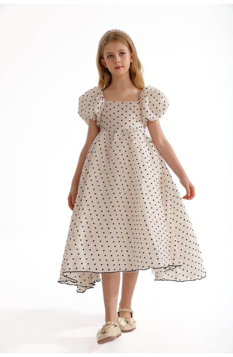 Tulleen Osuna Dress, Main, color, Cream