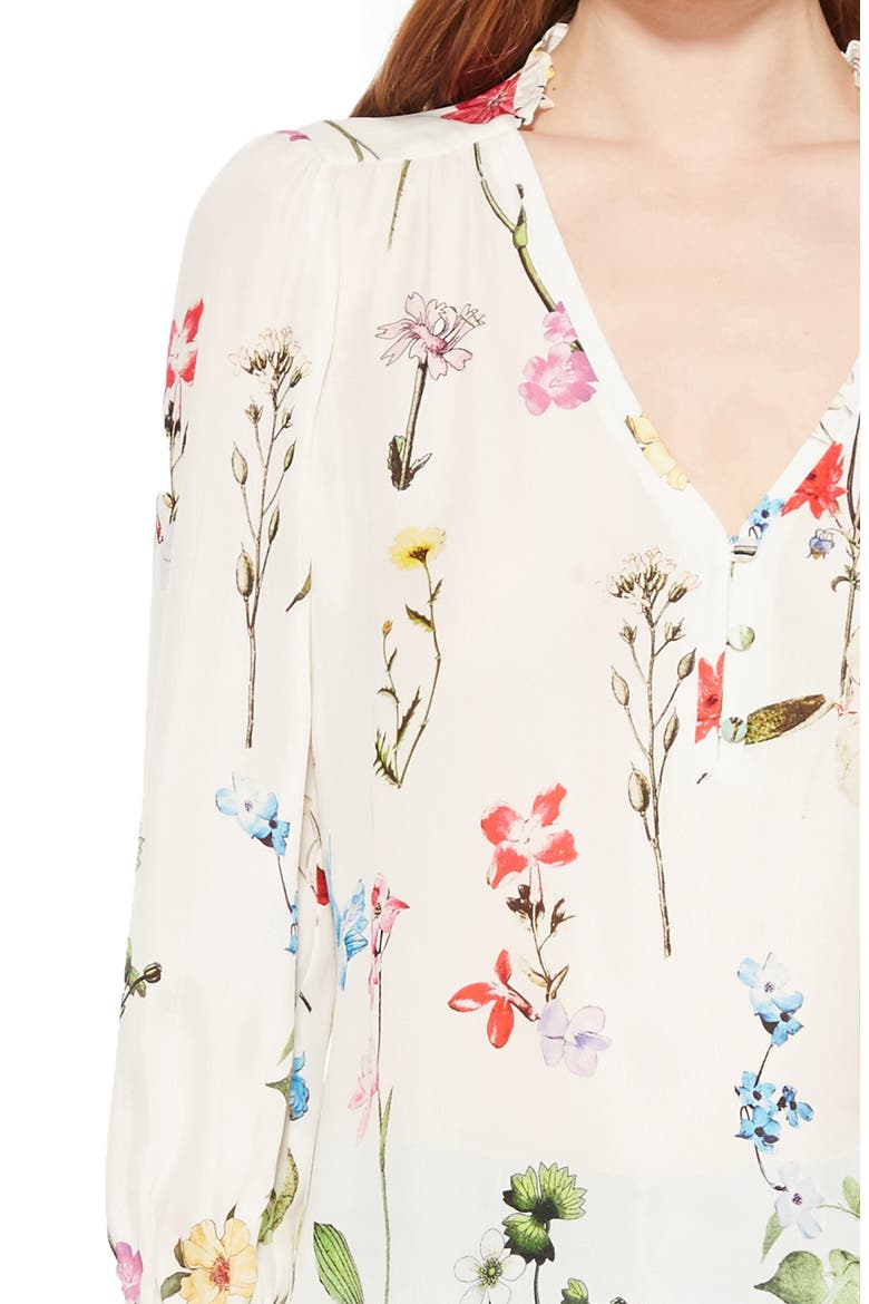 Cassidy Floral Silk Blouse, Alternate, color, GIGI