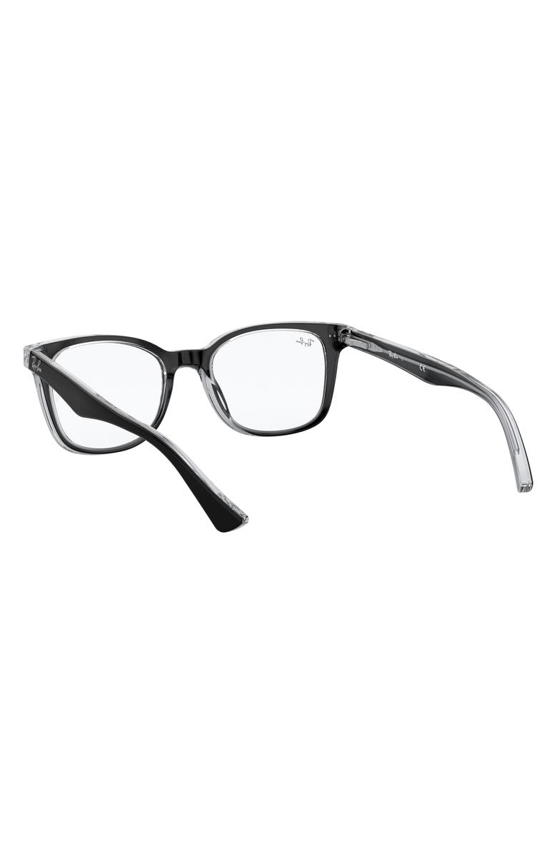 Ray-Ban 53mm Optical Glasses, Alternate, color, Black