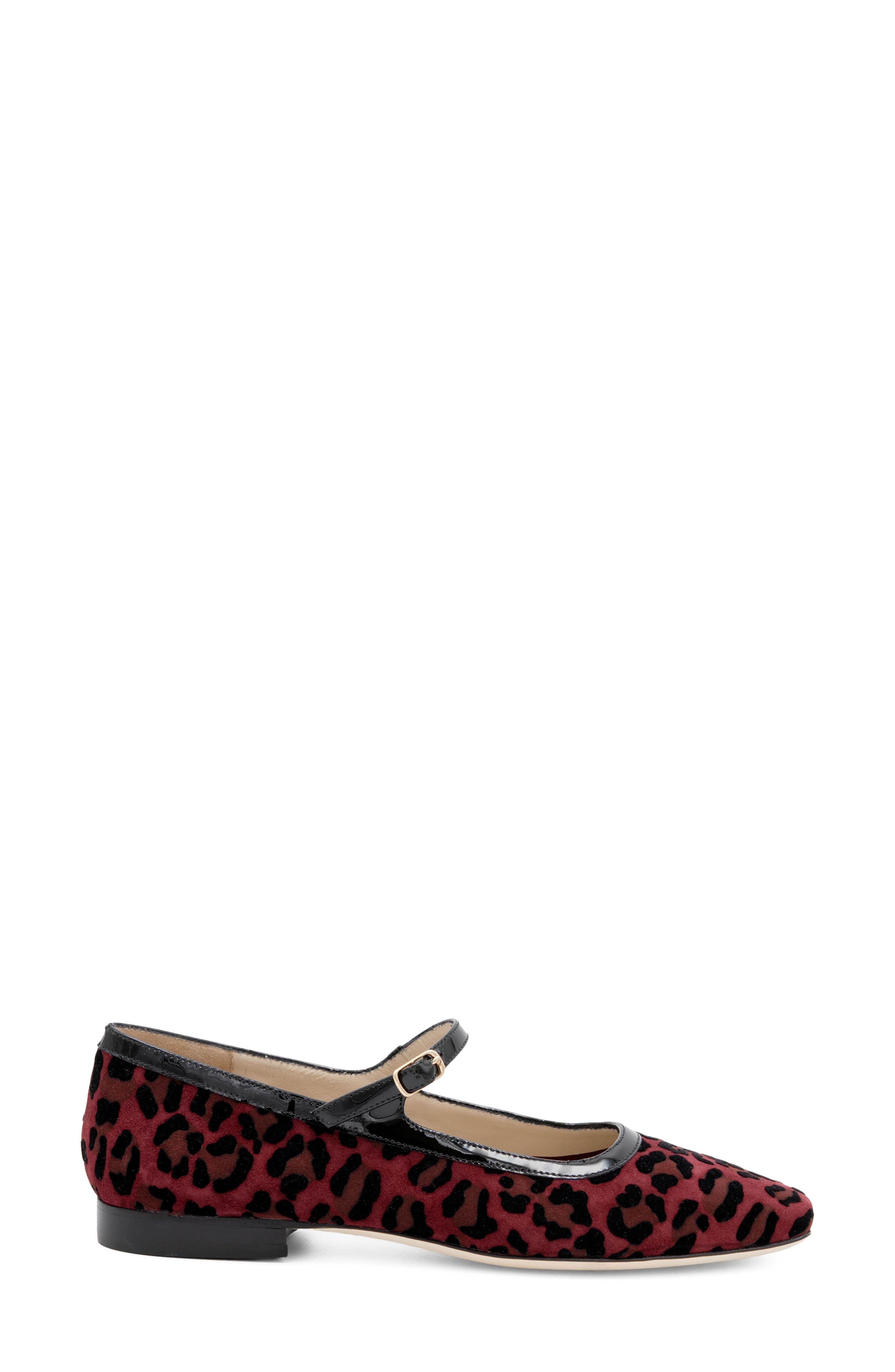 Galba Mary Jane Flat, Alternate, color, WINE KITO