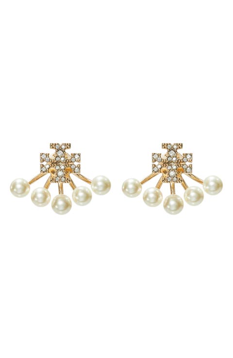 Moondance Pearl Front-Back Earrings