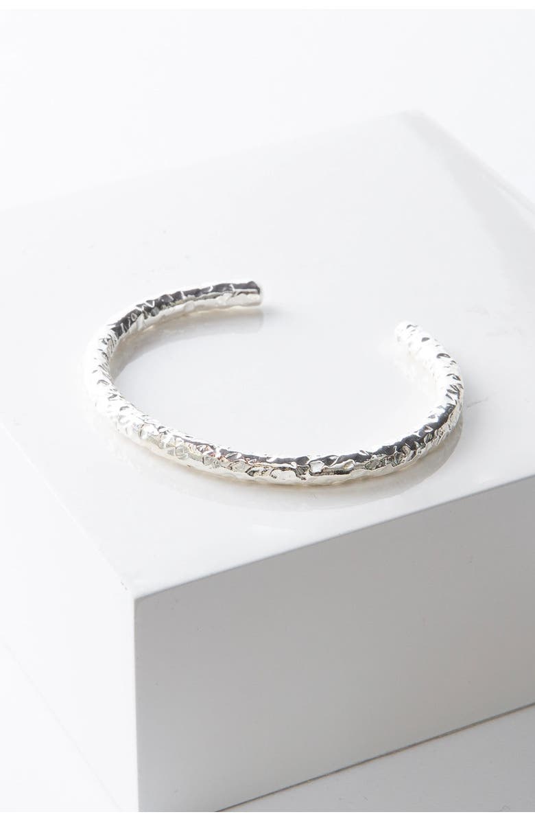 Noonday Collection Molten Metal Cuff, Main, color, Silver