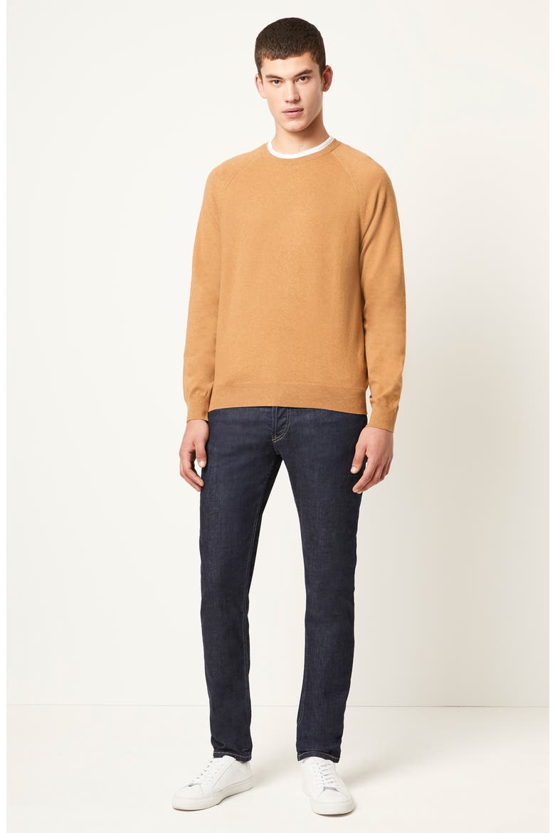Regular Fit Crewneck Sweater, Alternate, color, CAMEL MELANGE