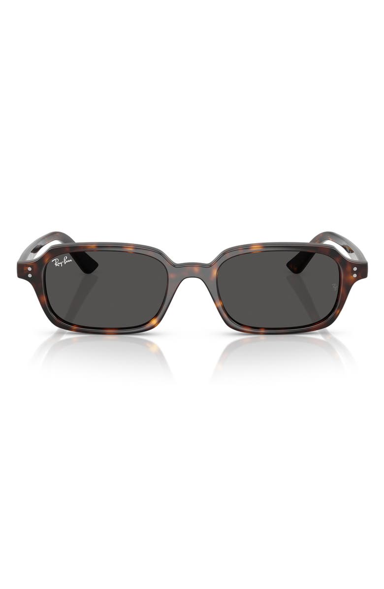 Ray-Ban Zuri 51mm Pillow Sunglasses, Main, color, Havana / Dark Grey