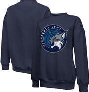 Majestic Threads Women's Majestic Threads Navy Minnesota Lynx Primary Logo Drop Shoulder Tri-Blend Pullover Sweatshirt
