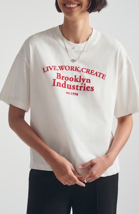 Live, Work, Create Graphic T-Shirt