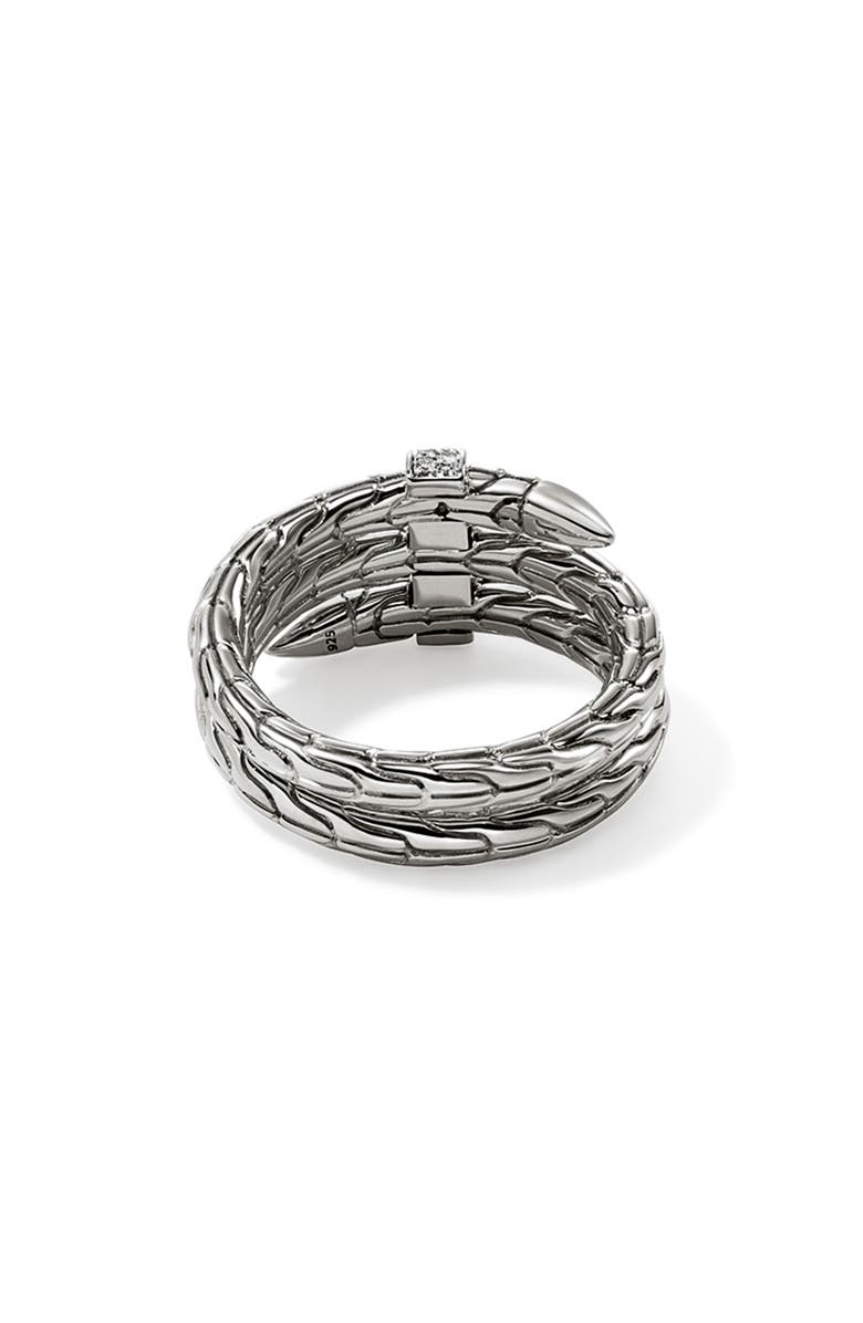 John Hardy Spear Ring, Diamonds, Wide, Alternate, color, Silver