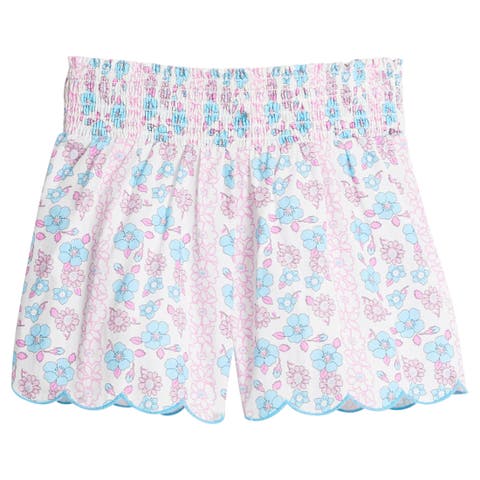 Kids' Shirred Scallop Shorts (Todder)