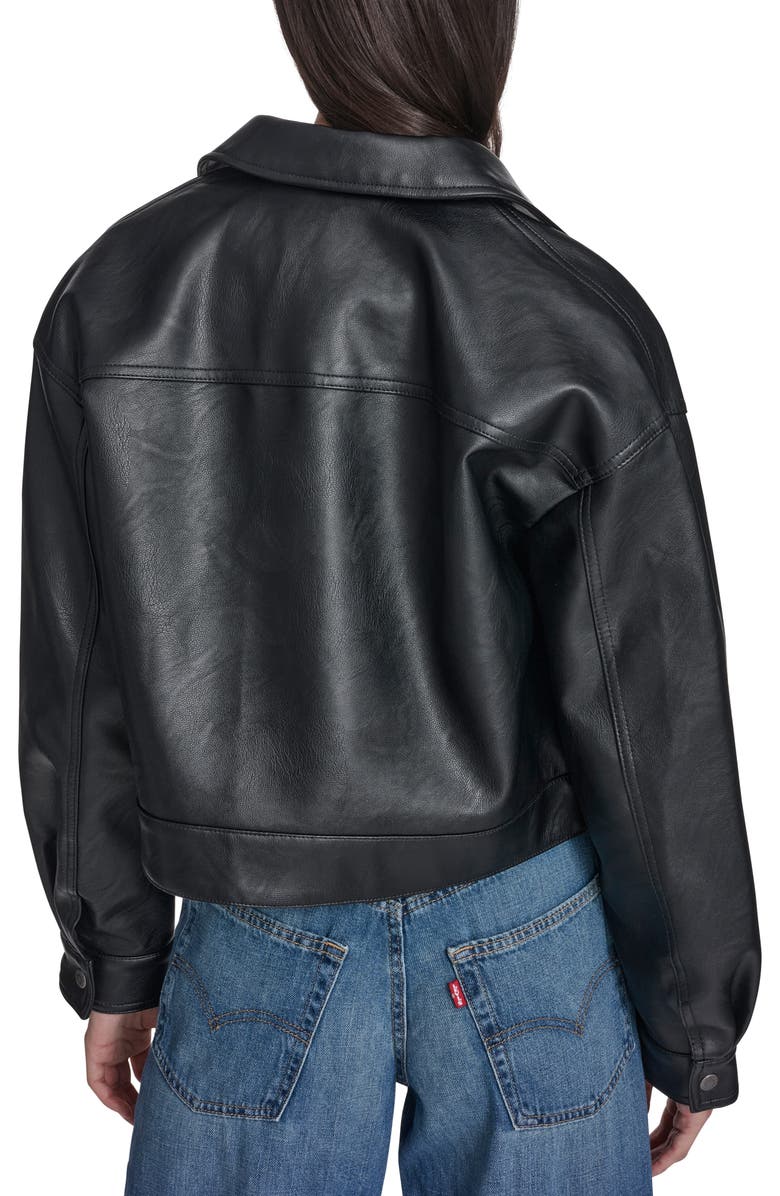 Levi's Boxy Faux Leather Bomber Jacket, Alternate, color, 