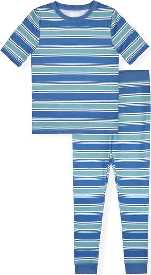 Print Soft Fitted Two-Piece Pajama Set