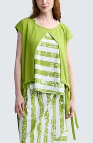 LUUKAA Elodie Boxy Jersey Blouse