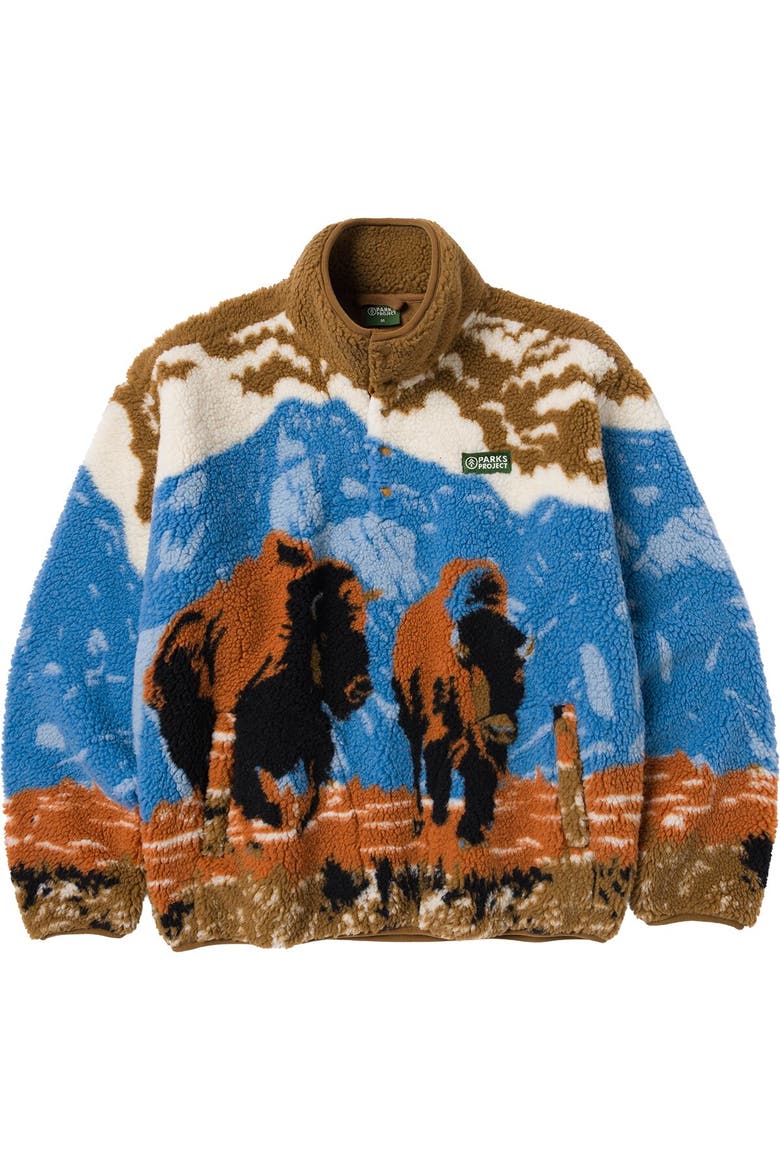 Bison Bellows High Pile Fleece, Main, color, Multi Color