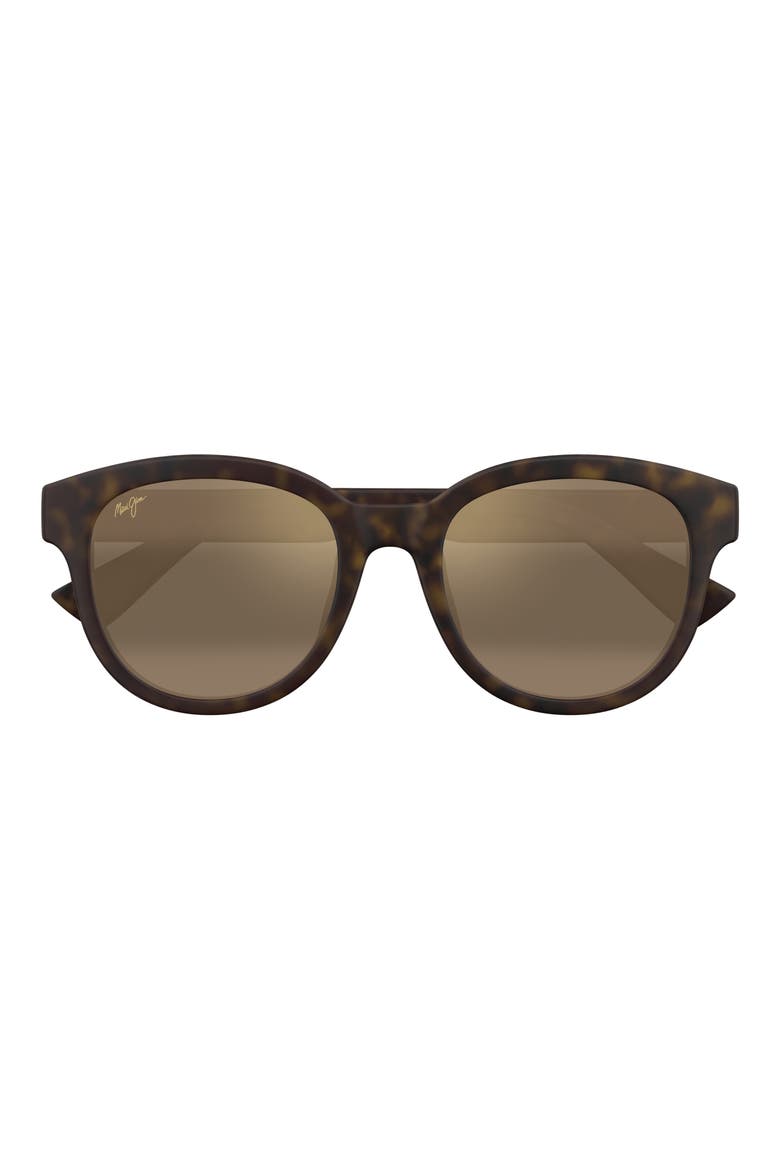 Ihupani AF 53mm PolarizedPlus2® Round Sunglasses, Main, color, BROWN
