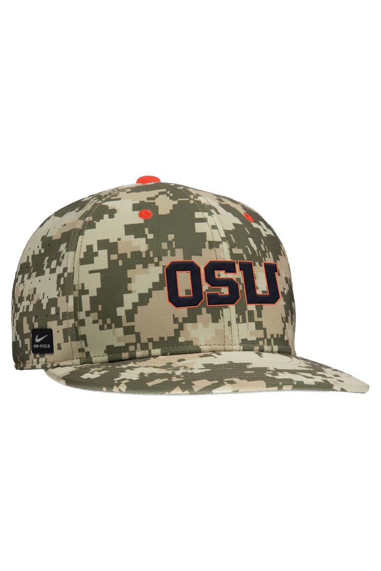 Men's Nike Digital Camo Oregon State Beavers On-Field Baseball Performance Fitted Hat, Alternate, color, Camo