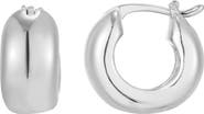 Adornia Wide Huggie Hoop Earrings