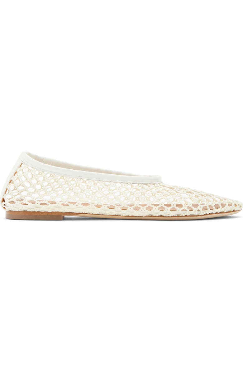 STAUD Alba Ballet Flat, Alternate, color, Paper Netting