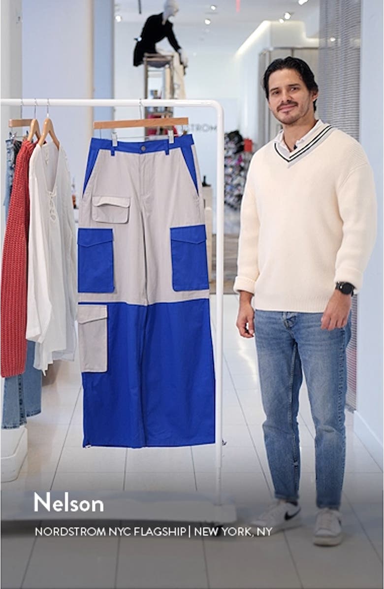 Colorblock Cargo Pants, sales video thumbnail
