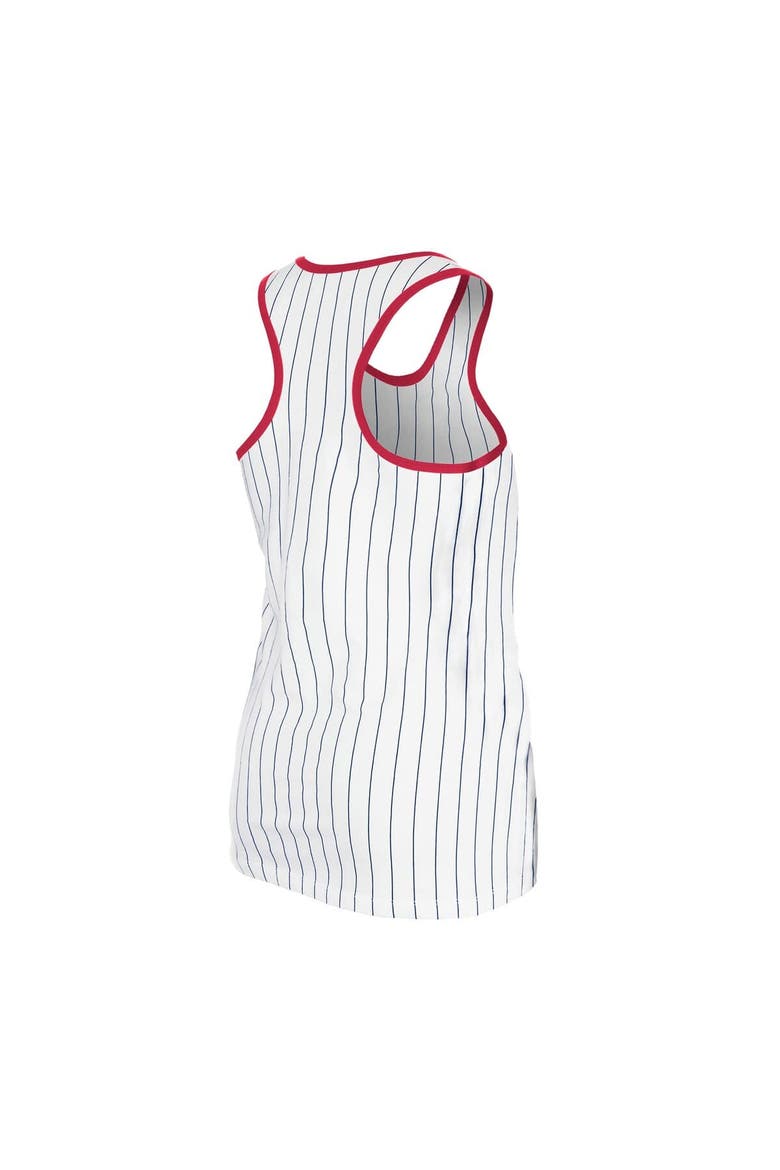 Women's New Era White Boston Red Sox Gameday Pinstripe Tank Top, Alternate, color, White